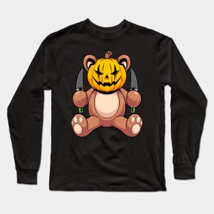 Killer Bear Halloween Long Sleeve T-Shirt